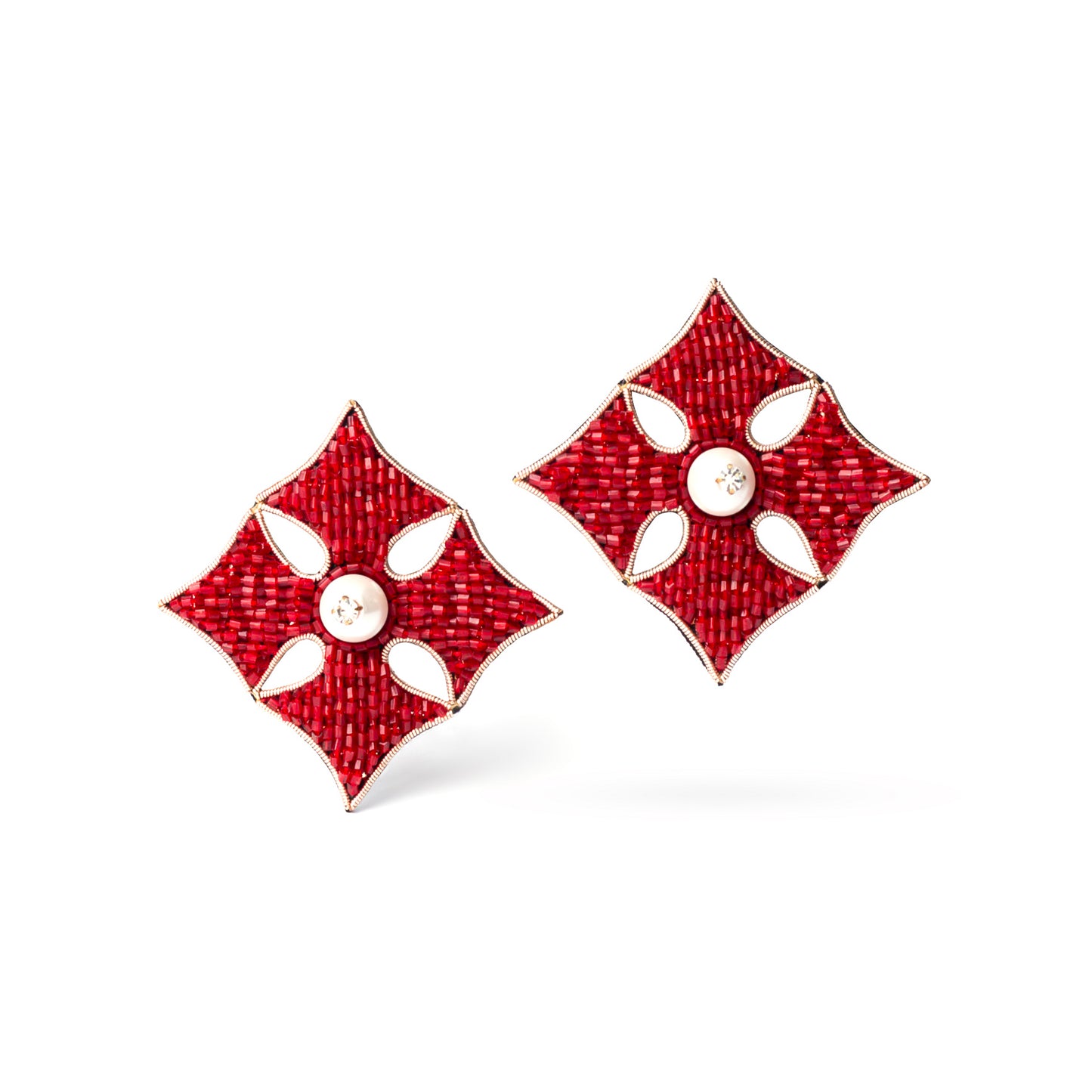 Macro Diamond Stud Earrings