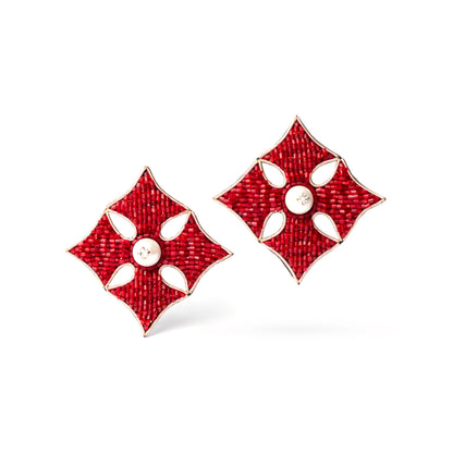 Macro Diamond Stud Earrings