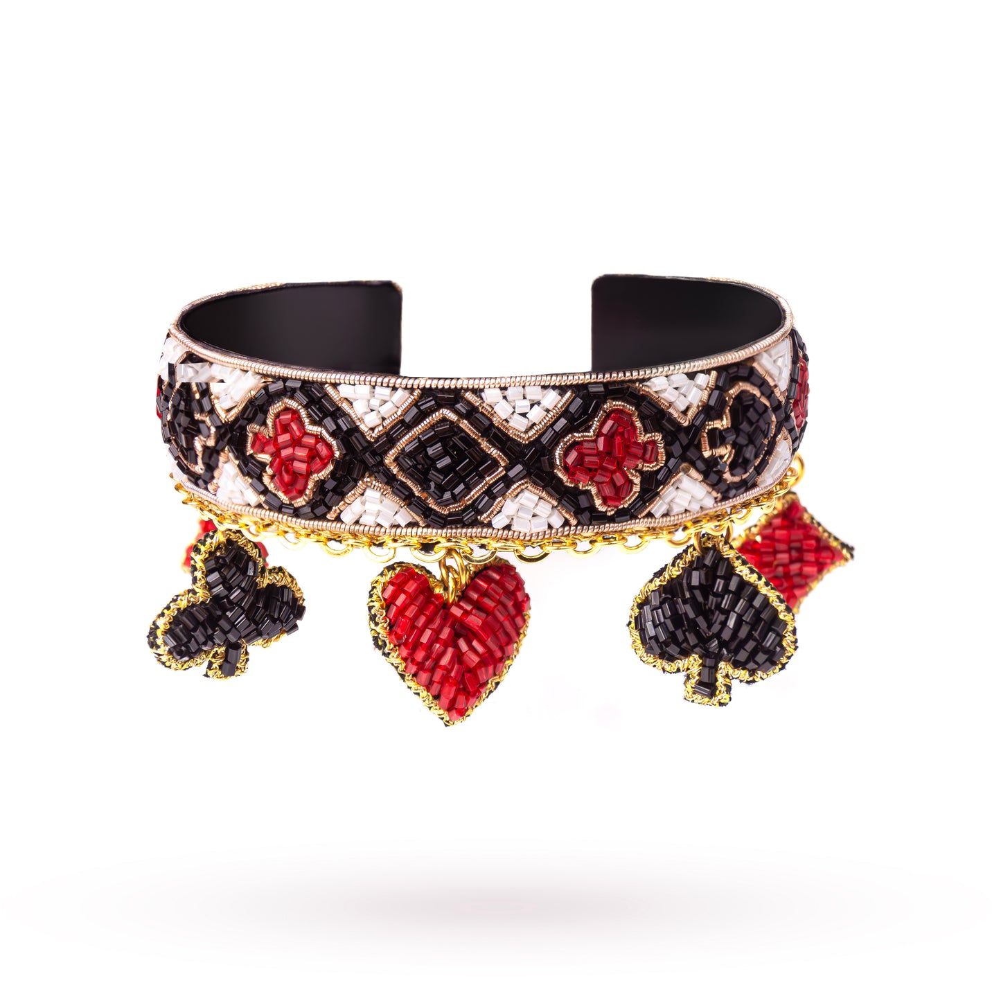 Suits Of Cards Charms Cuff