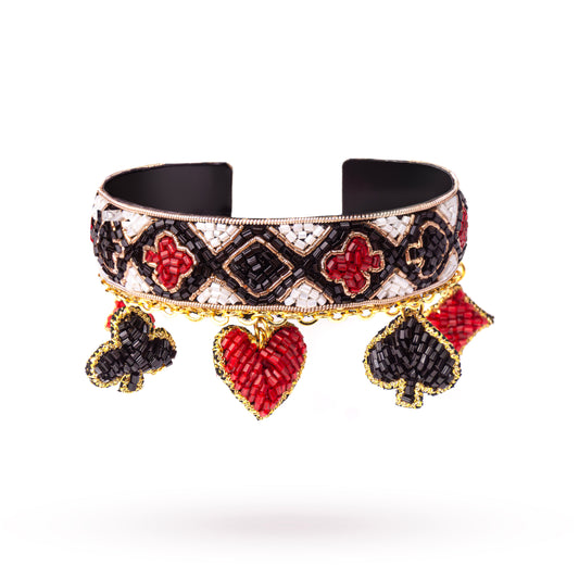 Suits Of Cards Charms Cuff