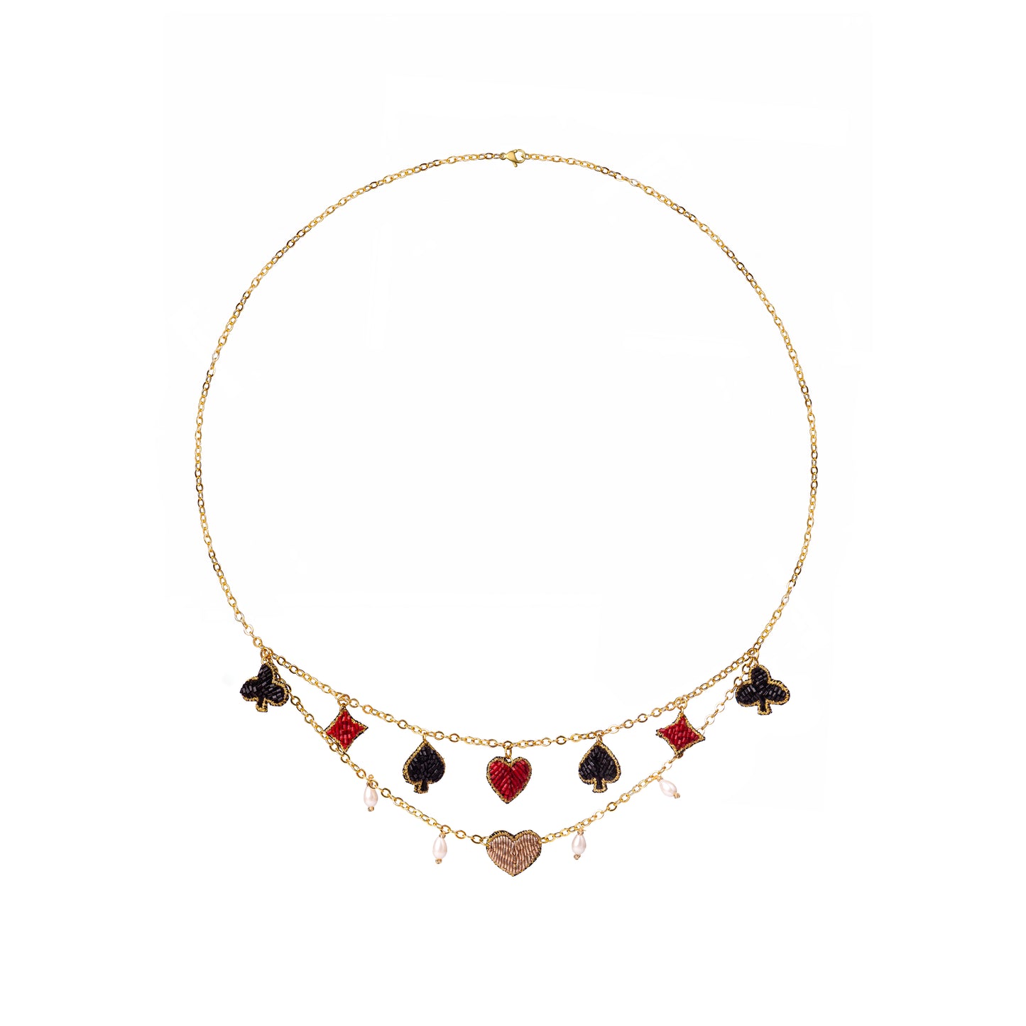 Suits Of Cards Charms Chain