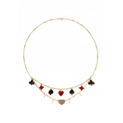 Suits Of Cards Charms Chain