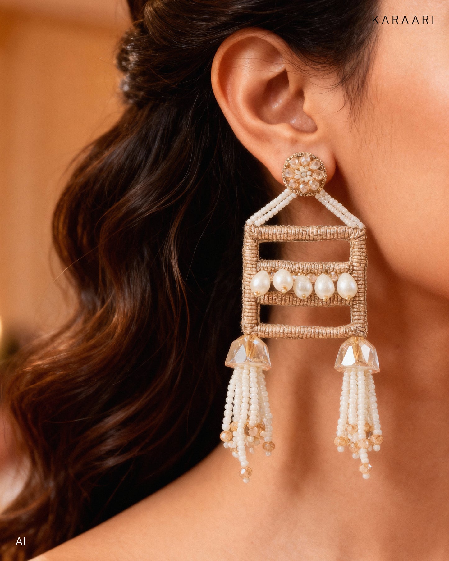 FRAME DROP EARRINGS