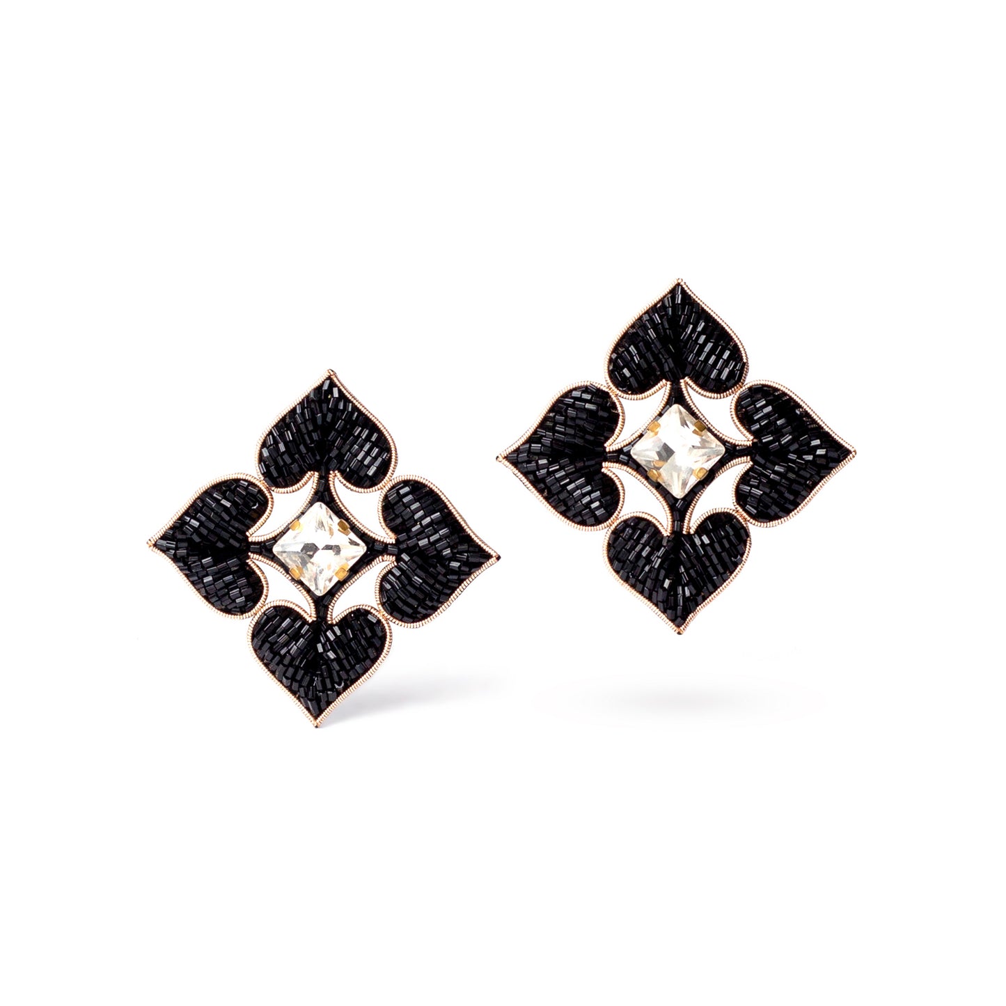 Macro Spade Stud Earrings