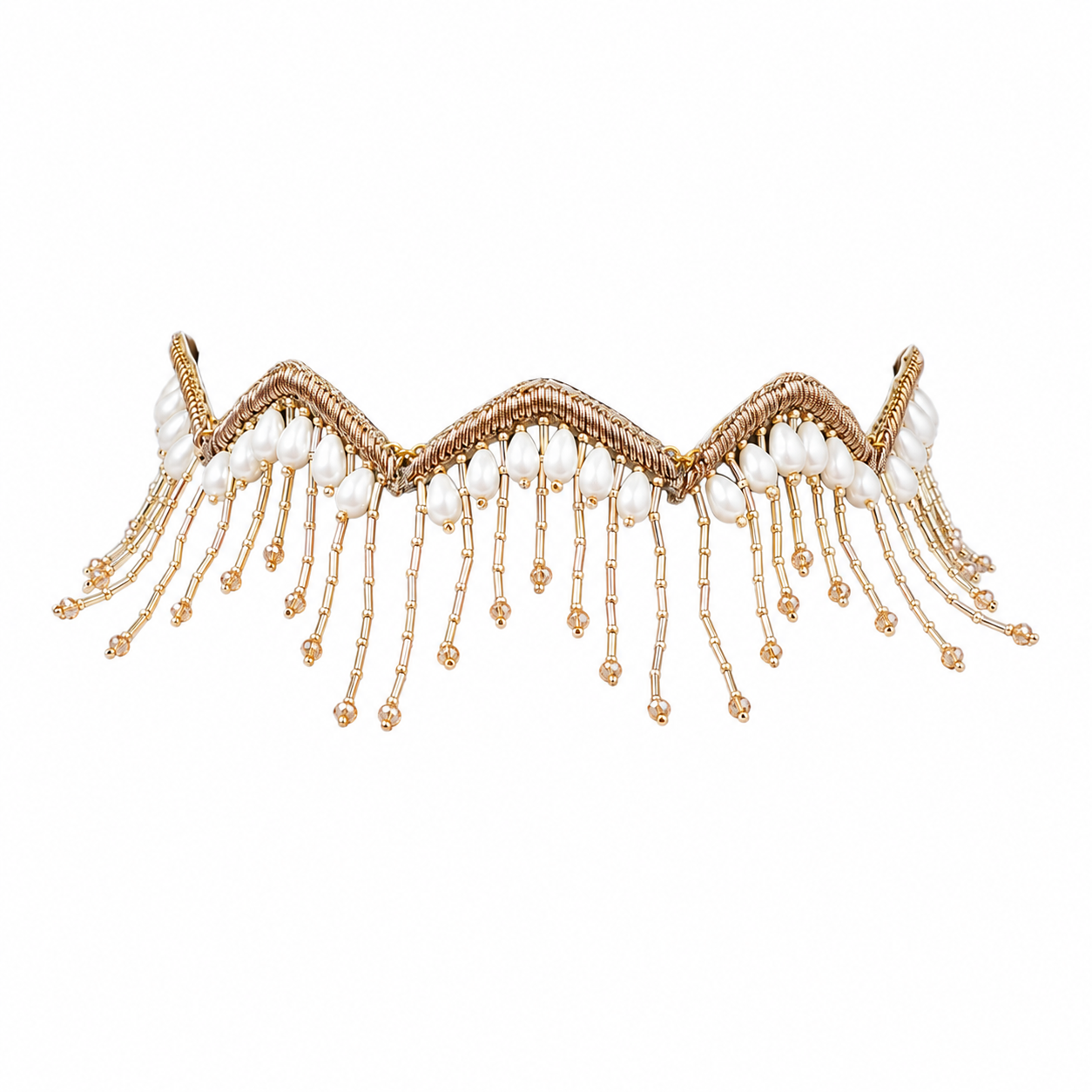CRYSTAL FRINGE CHOKER