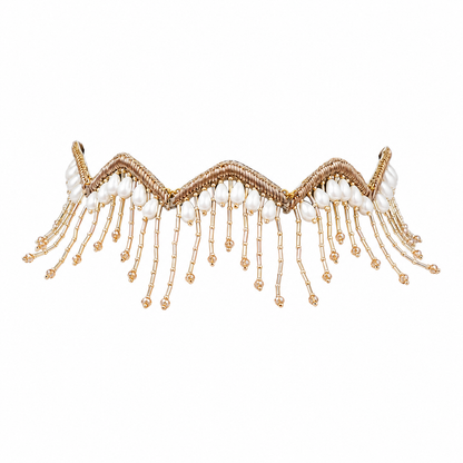 CRYSTAL FRINGE CHOKER