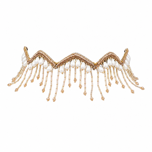 CRYSTAL FRINGE CHOKER