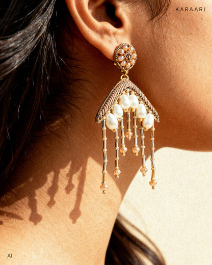 CRYSTAL FRINGE EARRINGS