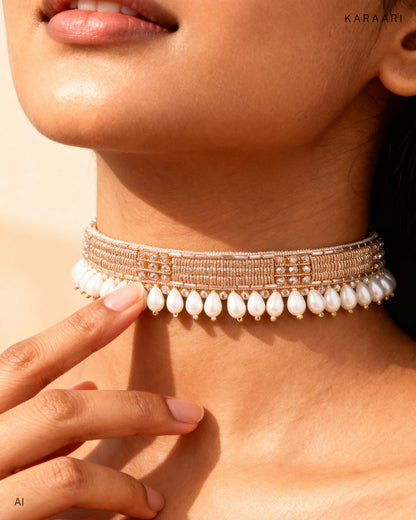 PEARL DROP LINE CHOKER