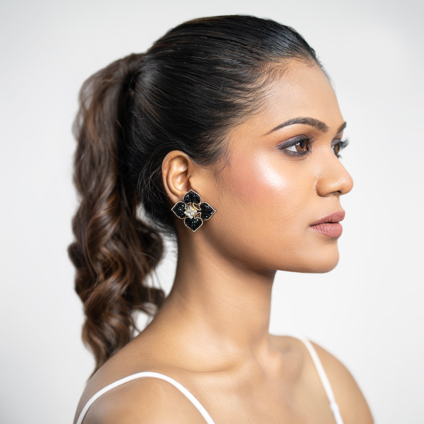 Mini Spade Stud Earrings