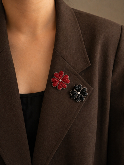 Heart Brooch Set