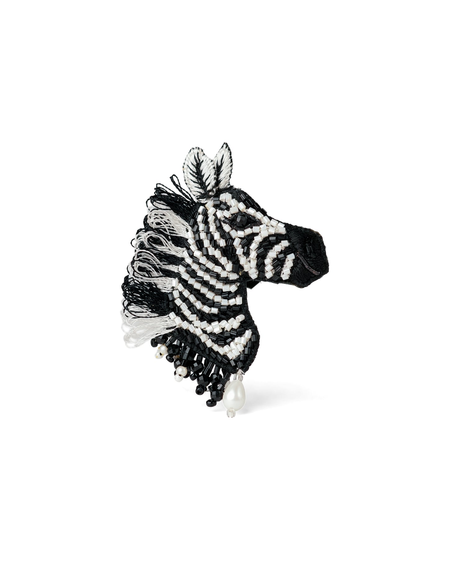 Zebra Brooch