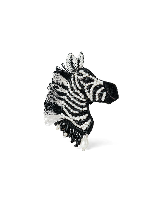 Zebra Brooch