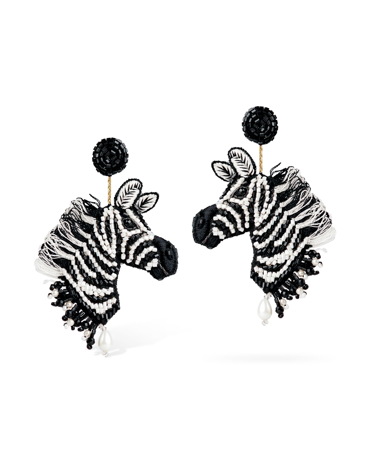 Zebra Earrings