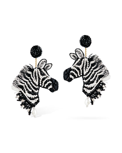 Zebra Earrings