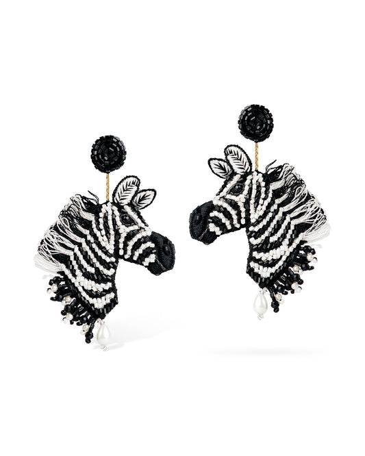 Zebra Earrings