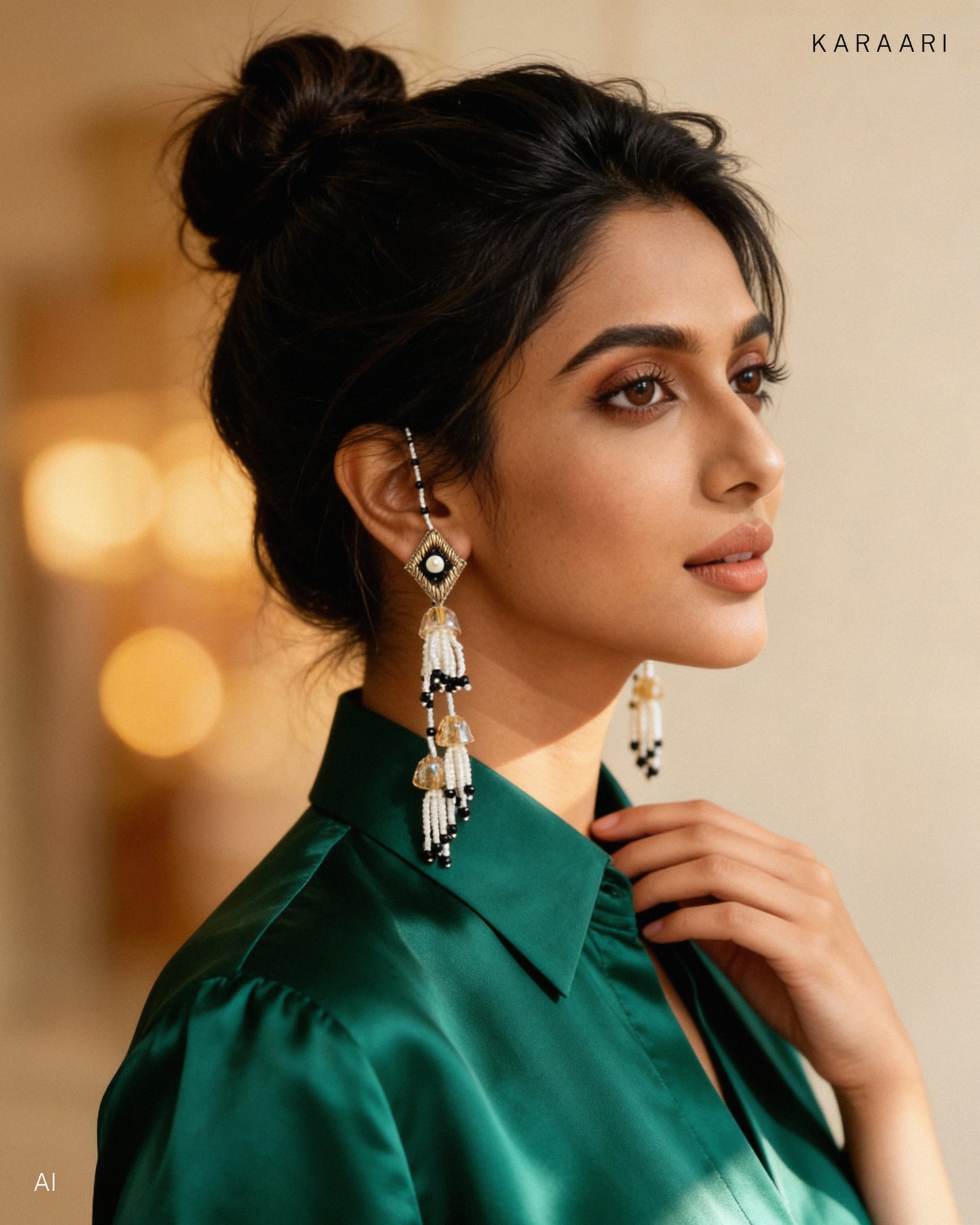 CRYSTAL FRONT–BACK DROP EARRINGS