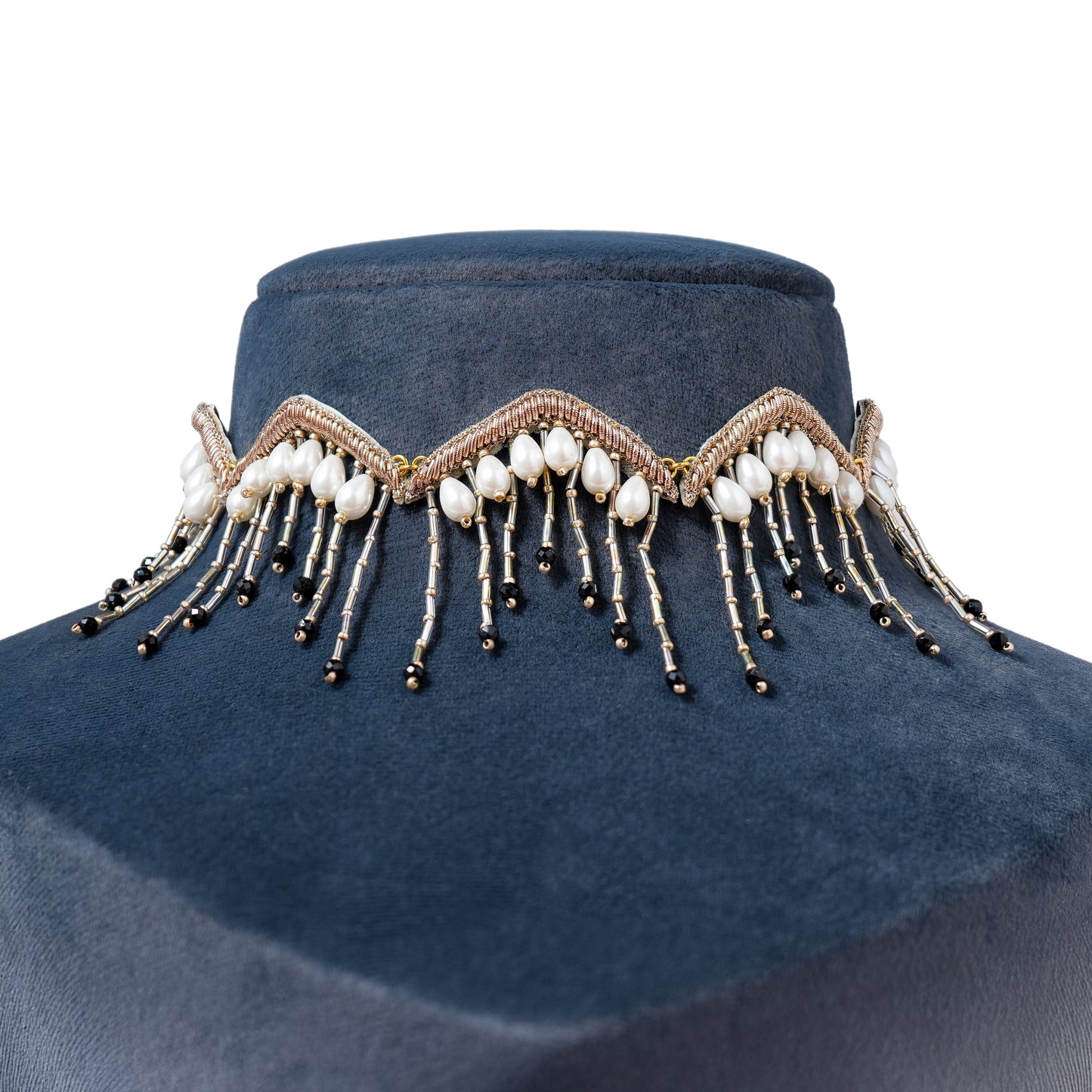 CRYSTAL FRINGE CHOKER