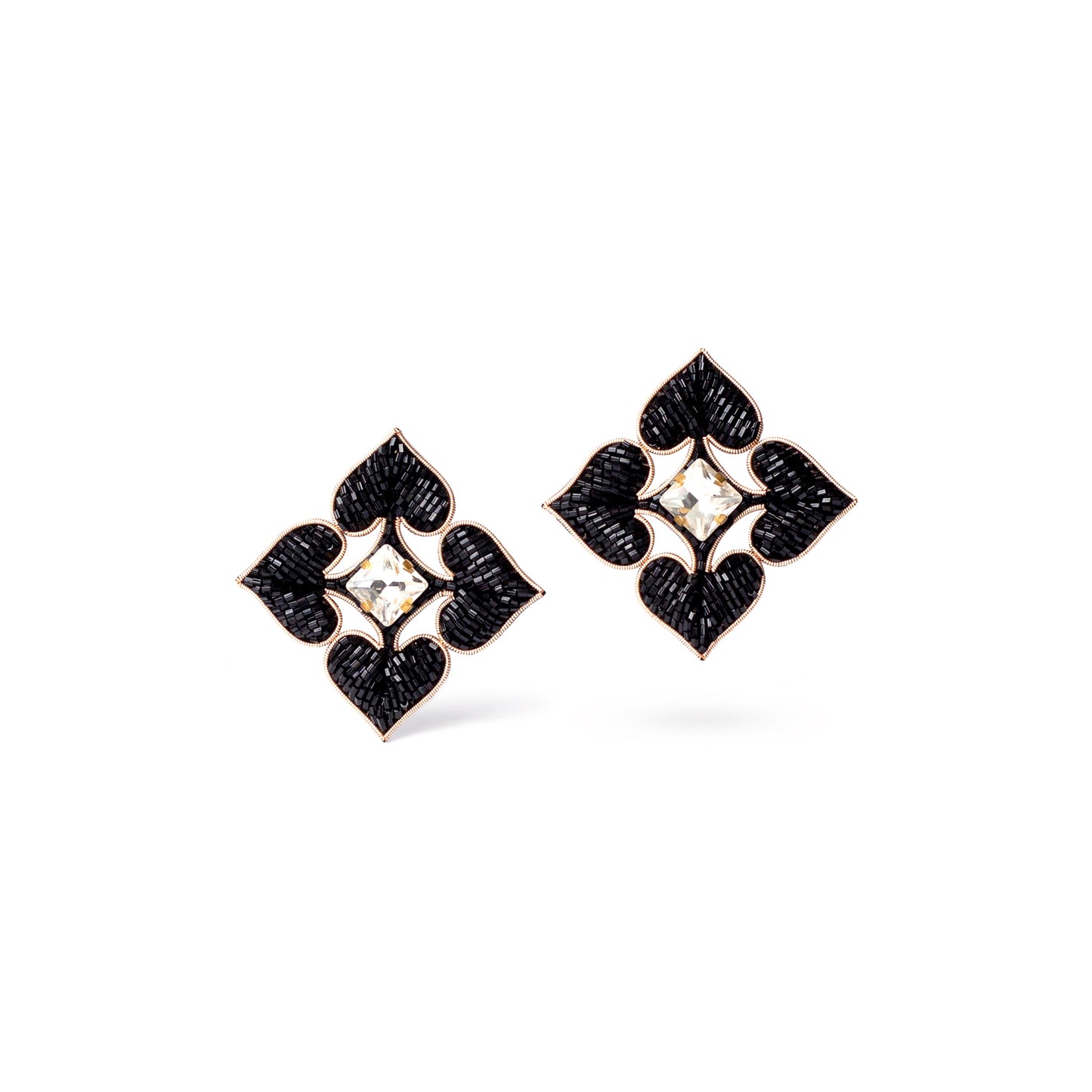 Mini Spade Stud Earrings