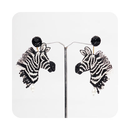 Zebra Earrings
